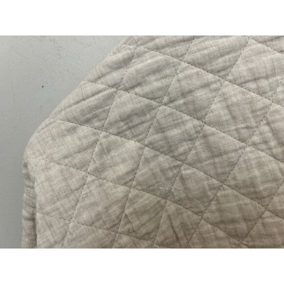 Madewell half zip sweater in oatmeal quilted oversized 100% cotton Size XSmall - Picture 10 of 11